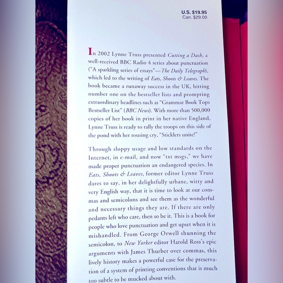 Book “Eats, Shoots and Leaves” by Lynne Truss - Picture 3 of 4